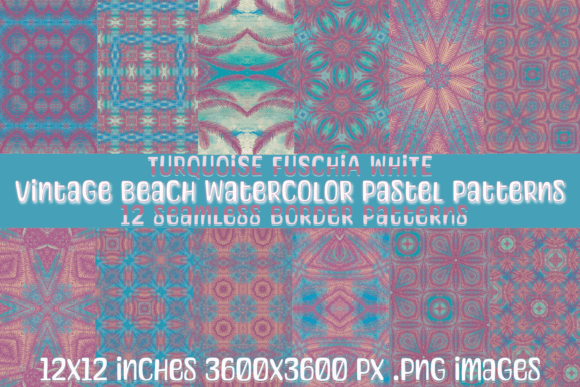 Download Vintage Beach Watercolor Pastel Patterns - Pastel patterns Collection