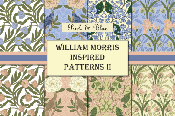 Download William Morris Inspired Pastel Patterns - Pastel patterns Collection