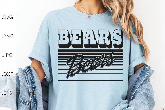 Download Bears Vintage Lines SVG DXF JPG PNG EPS - Vintage lines Collection