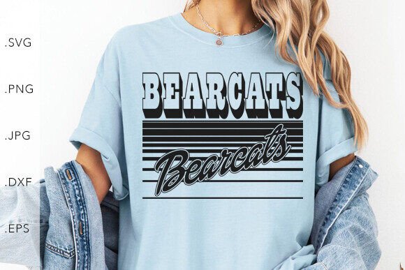 Download Bearcats Vintage Lines SVG DXF JPG PNG - Vintage lines Collection