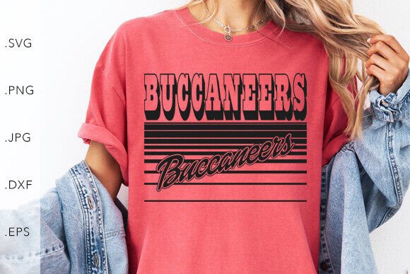 Download Buccaneers Vintage Lines SVG DXF JPG PNG - Vintage lines Collection