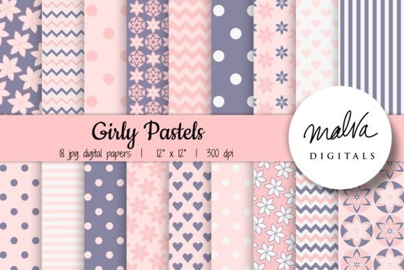 Download Baby Girl Pink Purple Pastel Patterns - Pastel patterns Collection