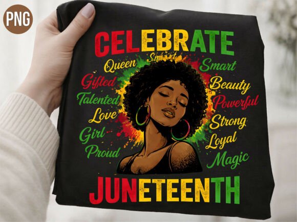 Download Celebrate Juneteenth Afro Woman PNG - Juneteenth Collection