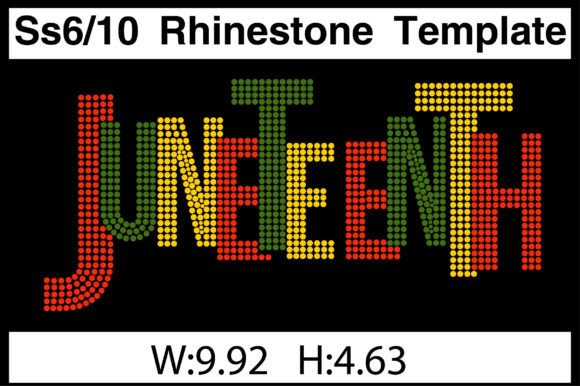 Download JUNETEENTH Rhinestone Templates - Juneteenth Collection