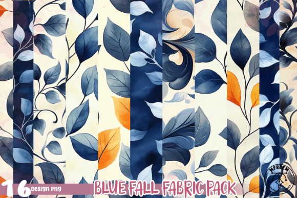 Download Blue Fall Fabric Pack PNG - Blue fall Collection