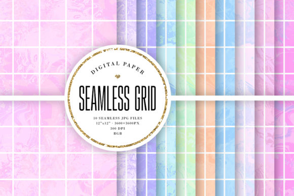 Download Seamless Big Grid Pastel Patterns - Pastel patterns Collection